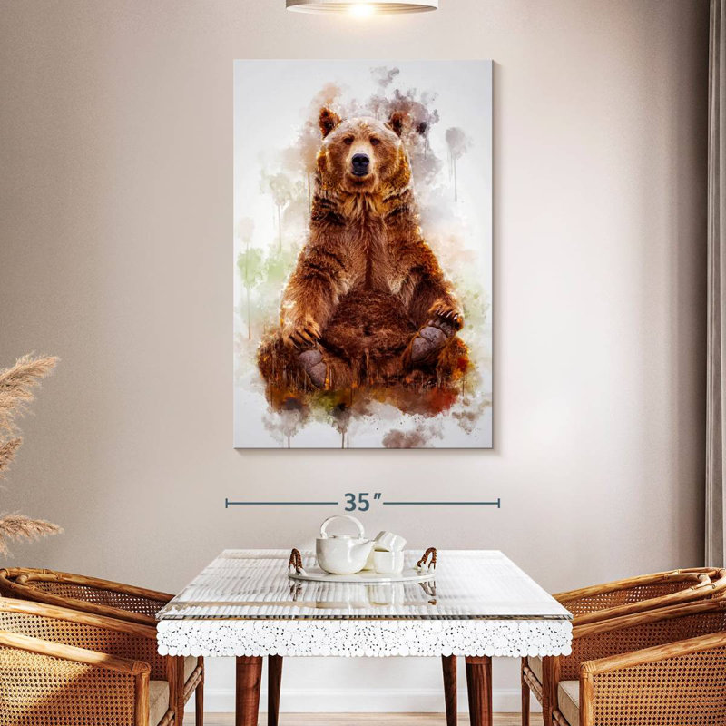 Brampt Brown Bear Sitting, 51" H x 34" W