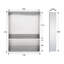 Niche de douche pour salle de bain à deux tablettes l 17 po x H 21 po, niche murale rectangulaire en acier inoxydable, nickel brossé-92540921