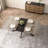 Extendable Rectangular Dining Table, Retro Rectangular Dining Table,Black Fine Sand Cross Iron Foot Base Dining Table, With Storage Box.