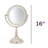 8.5" Lighted Tabletop Magnified Makeup Mirror, Plug In