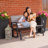 Powder Coated Steel Outdoor Glider