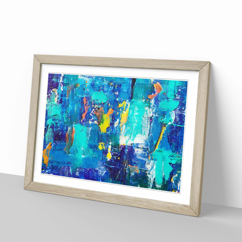 Abstract Vol.450 by S.Johnson - Framed Print, 33cm H x 45cm W x 2cm D, Oak Framed