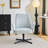 28.5“ W Velvet Dovetail Swivel Office Chair-282804785