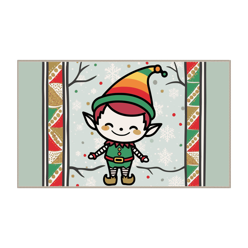 Tapis vacances de Noël The Holiday Aisle®, Rectangulaire 3 pi x 5 pi