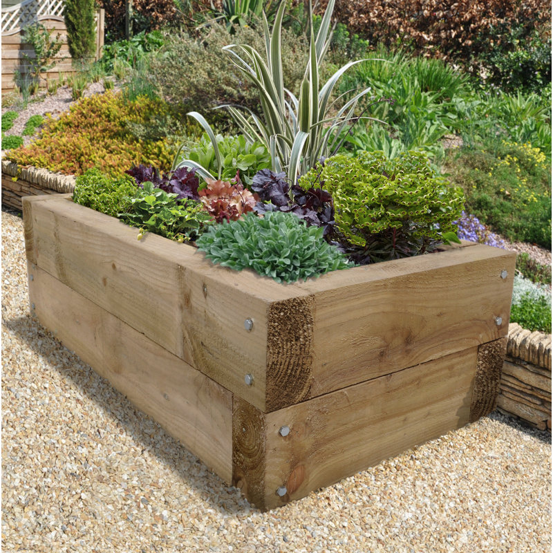 Handmade Wood Raised Garden Bed