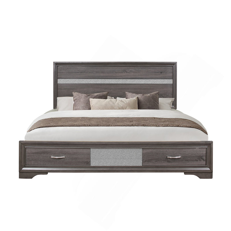 Lit King Ryder Sparkle Grey, Très grand lit