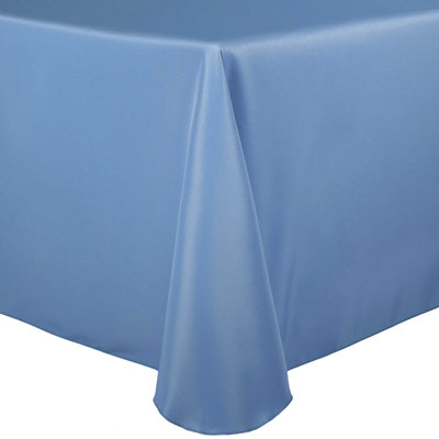 5 Pack Oval Polyester Linen Tablecloth