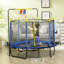 Trampoline pour enfants 4,6 pi avec panier de basketball-118611001