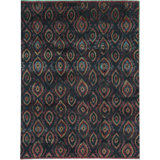 Kendale Ikat Area Rug in Green/Blue/Rust