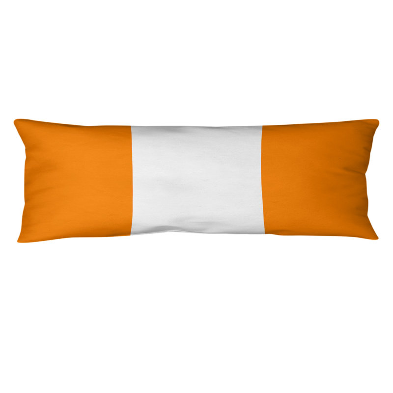 Oreiller de corps en polyester / polyester Arizona Football Stripes, Orange / blanc, Tampa Bay Football 