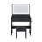 New Large Mirror Vanity Desk For Bed Room,Modern Makeup Vanity Set With Power Outlet And Hair Dryer Holder,5 Drawers,3 Lighting Adjustable Dressing Table For Bedroom,Black-2035207575
