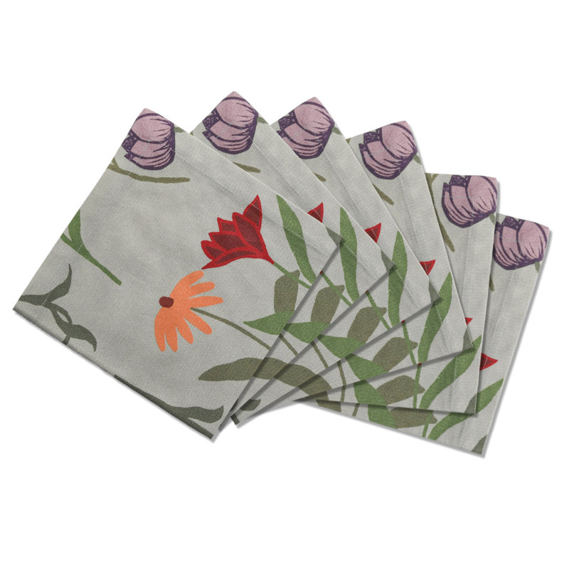 6 Napkins La Vie en Rose