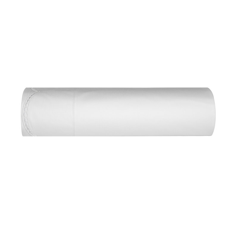 Nazaré 100% Cotton Percale Sheet Set, white-white, Twin