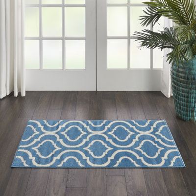 Tapis bleu Sheron