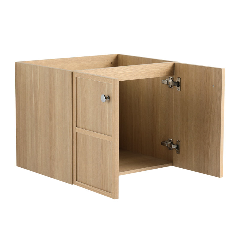 Armoire de salle de bain 24 po en contreplaqué de chêne - spacieuse et fonctionnelle pour une utilisation à long terme de votre meuble-lavabo