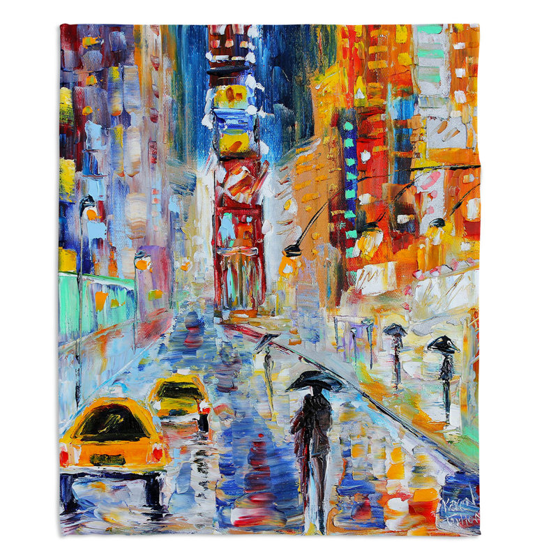 Couverture sherpa à neuf ans new york, l 51 po x L 60 po