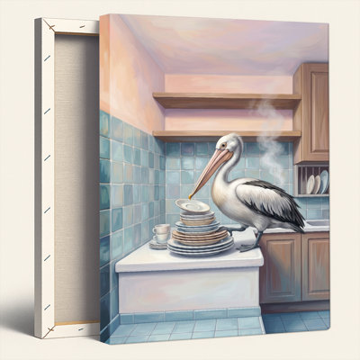 Ensemble de 1 toile murale Pelican Kitchen