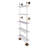 Marais White/Brass 36" Wide Shelf-77384091-77384092