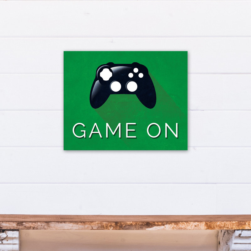 Art sur toile game on toile Brock, H 16 po x l 20 po x P 1,25 po, Vert