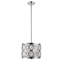 Lustre cylindrique unique / remarquable à 3 lumières avec accents de cristal Delphina-640795198-640795193
