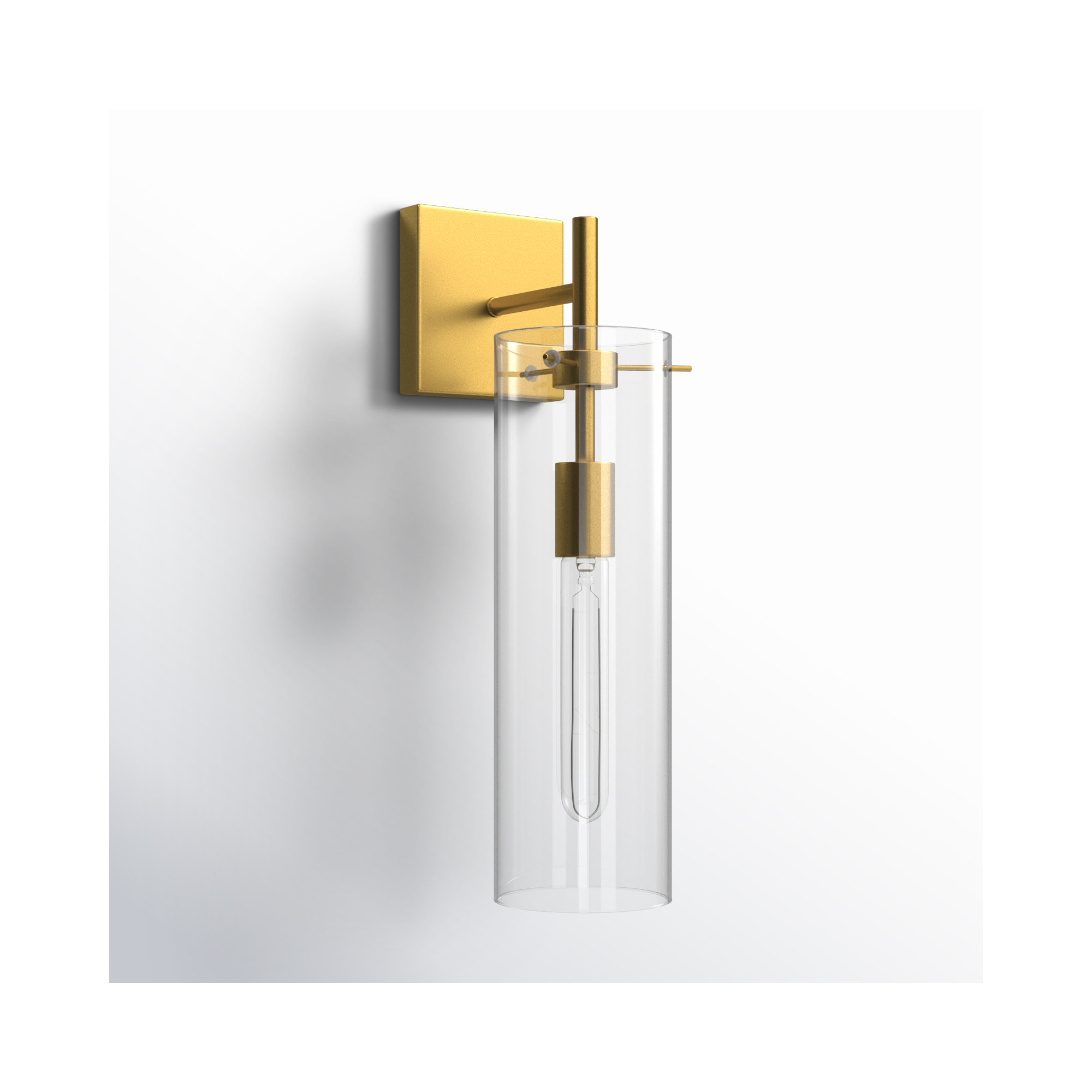 Sabbia Single Light Iron Dimmable Wall Sconces, Brass