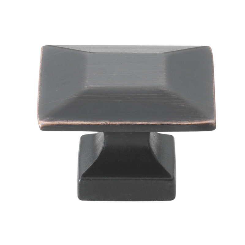1 3/8" Length Square Knob Multipack, Oil Rubbed Bronze