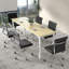  55" Conference Table, Modern Office Meeting Table With Metal Frame-790028782-802373114