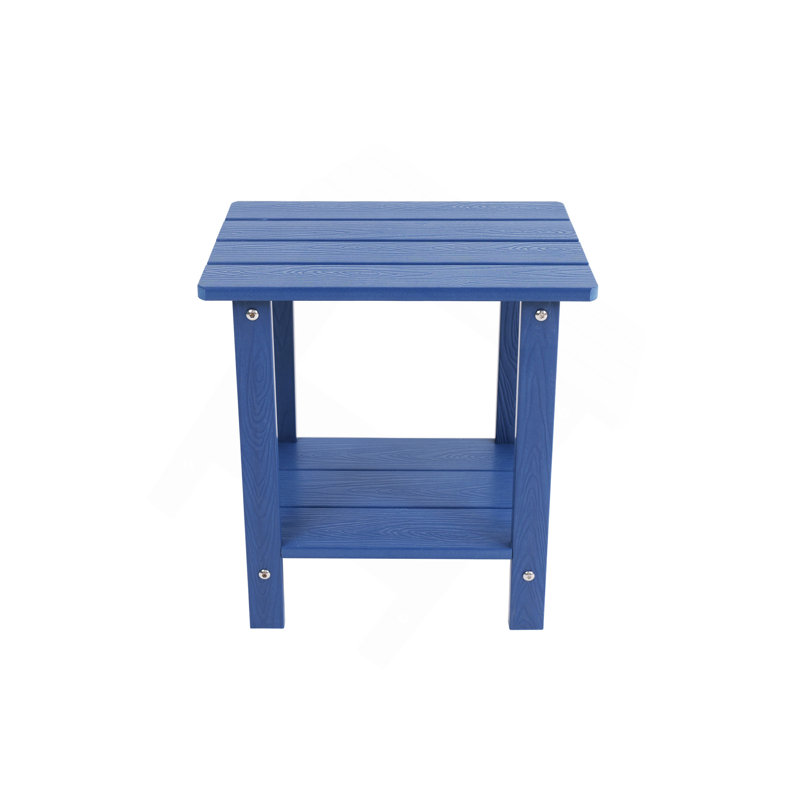 Table d'appoint avec 1 tablette, Bleu très foncé