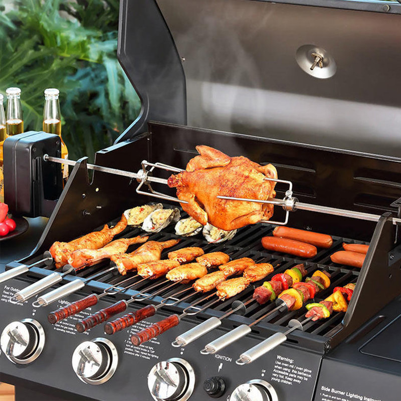 Grille de barbecue d'extérieur 54,33 po au gaz