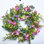 24" Spring Pansy Eucalyptus Wreath for Front Door