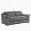 74 Inch Cloud Corduroy Loveseat Sofa, Modern Comfy Couch For Living Room And Small Spaces, Gray-519638489