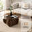 Modern Round Glass Coffee Table-1848126831