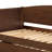 Wood Twin Daybed With Trundle Medium Walnut