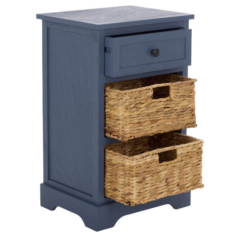 Painswick 3 - Drawer End Table with Storage, Blue