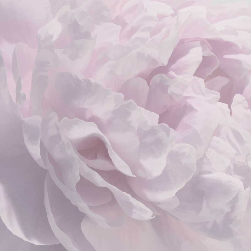 Floral abstrait mauve clair, H 12 po x l 12 po