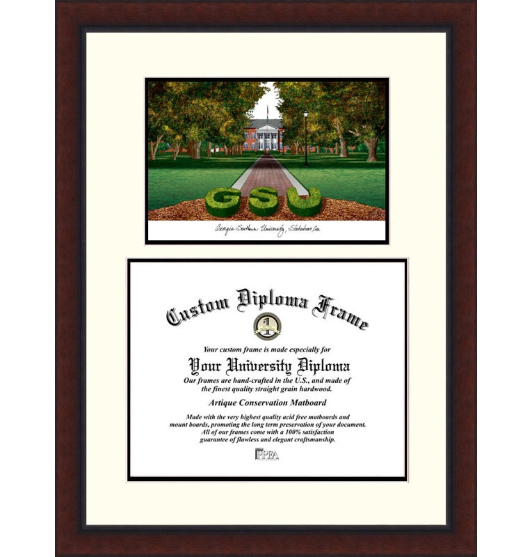 Cadre de diplôme de l’ancienne-géorgie southern eagles NCAA