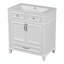 Ensemble de meuble-lavabo simple 29,37 po avec plateau en résine Takhia-1571033559