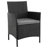 Imperia Modern 2-Person Patio Conversation Set with Polyester Cushions and Table in Gray-513765608