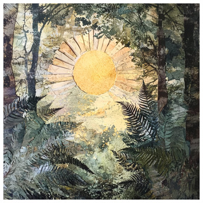 Sunlight Through Ferns Bath Mat