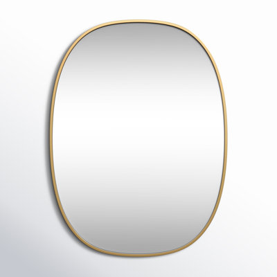 Sabine Metal Curved Oval Wall Mirror