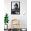 ACHETER DE L'ART POUR MOINS Sous licence officielle Janis Joplin Live - noir et blanc - affiche d'art encadrée - 24 x 36 pouces - cadre en bois d'ingénierie robuste avec verre plexi - prêt à être accroché