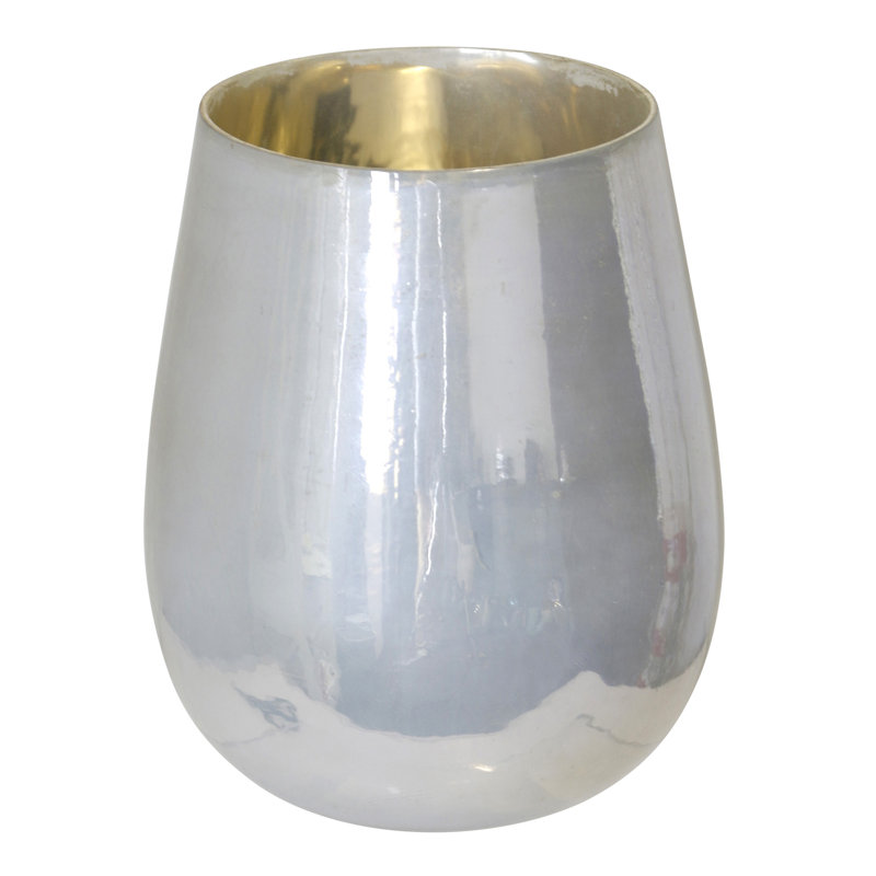 Ird - Vase en verre - 6 po x 10 po, Laiteux
