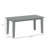 HDPE Outdoor Coffee Table, All-Weather Rectangle Patio Coffee Table, Plastic Outdoor Patio Table with Slatted Tabletop for Garden, Balcony, Backyard, Gray-394062793