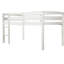 Lit mezzanine bas en bois avec échelle-846592042