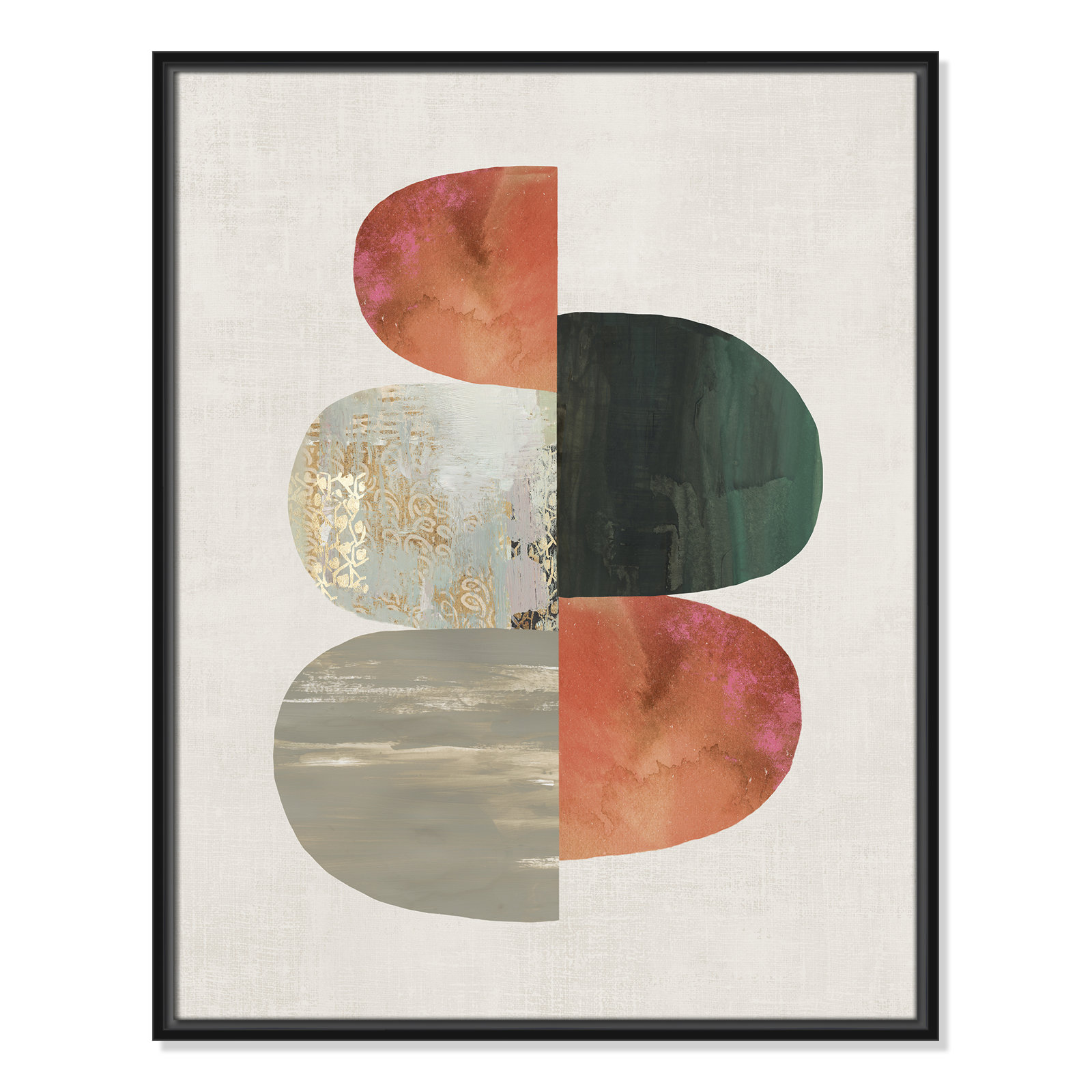Evolving Energy II by Tom Reeves - Print, 29.5" H x 23.5" W, Framed Canvas, Black