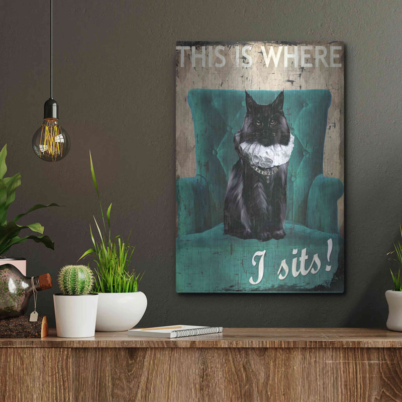 «I Sits» par Karen Smith, H 16 po x l 12 po