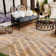 12" X 12" Wood Interlocking Deck Tile Checker Pattern