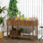 Dark Brown Wooden Raised Garden Bed With 8 Planter Boxes And Shelf, 43.25" W X 18" D 30" H, For Herbs, Veggies, Plants Elevated 43X18x30in Pockets Brown, Countless Flowers