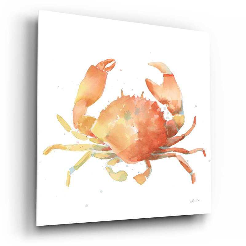 «Summertime Crab» par Katrina Pete - reproduction non encadrée, H 12 po x l 12 po x P 0,13 po