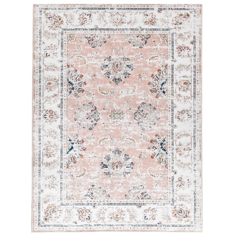 Rgfairy Chenille Mashine Washable Oriental Indoor Arae Rug with Non-Slip Backing for Bedroom Living Room , Rectangle 5' x 7'